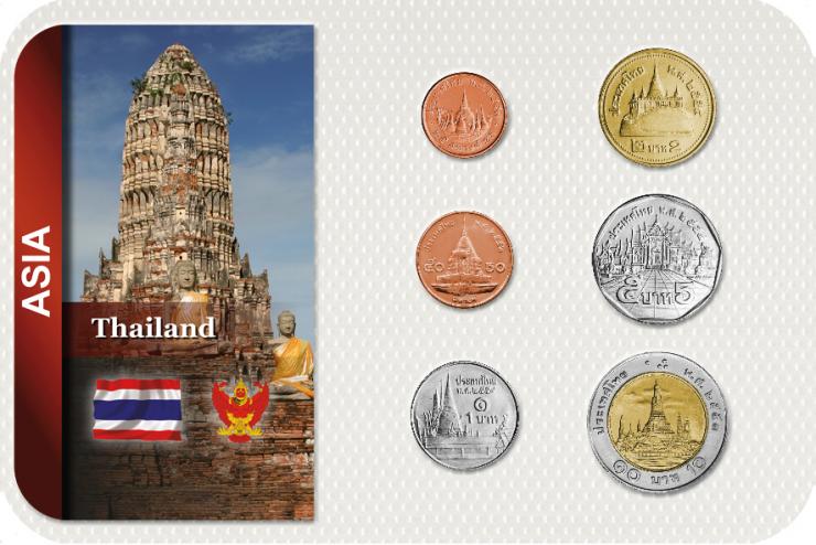 Kursmünzensatz Thailand / Coin Set Thailand 