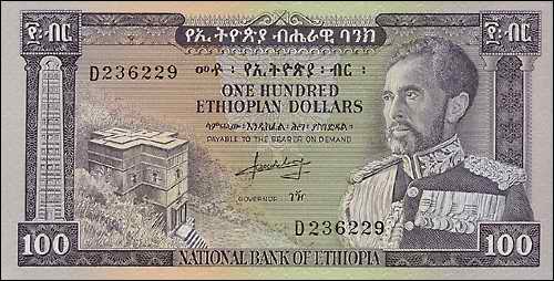 Äthiopien / Ethiopia P.29 100 Dollars (1966) (1) 
