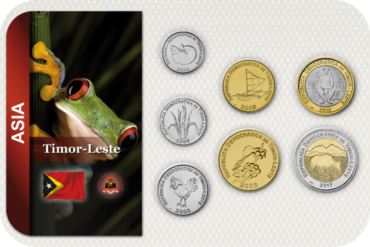 Kursmünzensatz Timor-Leste / Coin Set Timor-Leste 