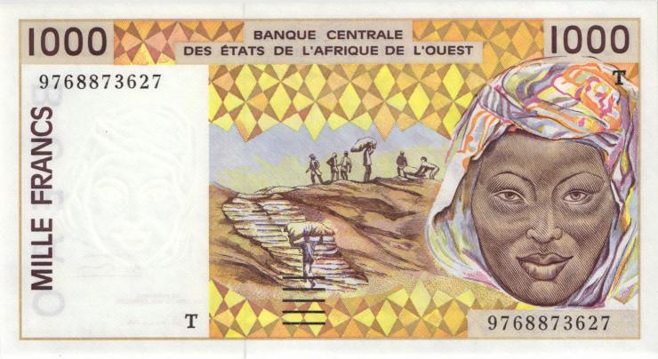West-Afr.Staaten/West African States P.811Tg 1000 Francs 1997 (1) 