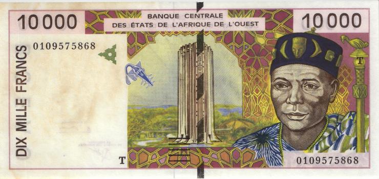 West-Afr.Staaten/West African States P.814Tj 10000 Francs 2001 (2-) 