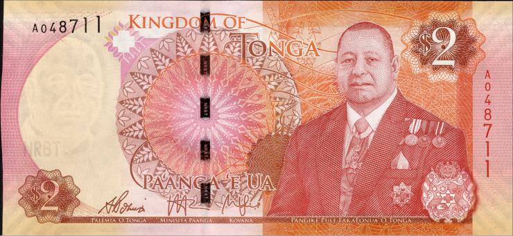 Tonga P.44 2 Pa'anga 2015 (1) 