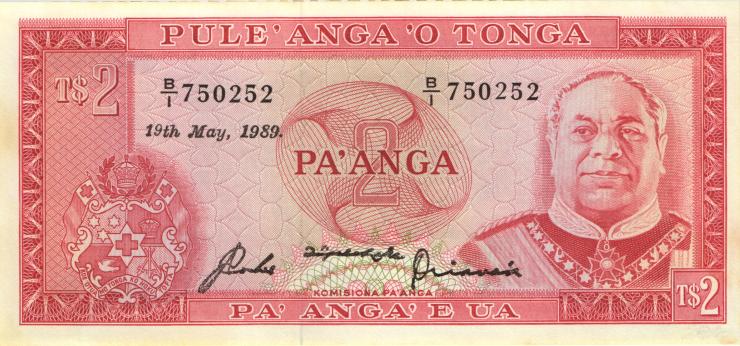 Tonga P.20c 2 Pa´anga 19.5.1989 (1) 