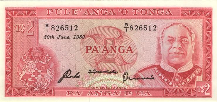 Tonga P.20c 2 Pa´anga 30.6.1989 (1) 