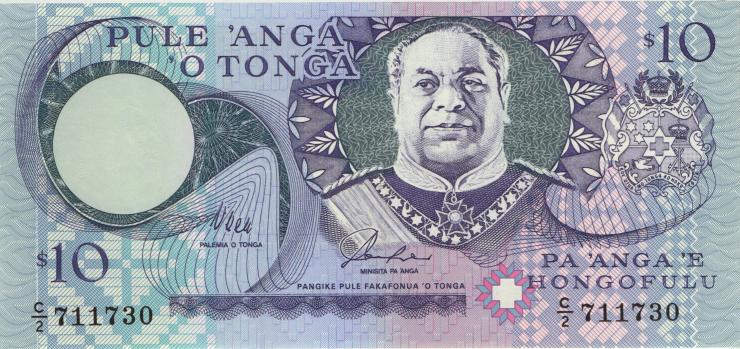 Tonga P.34a 10 Pa´anga (1995) (1) 