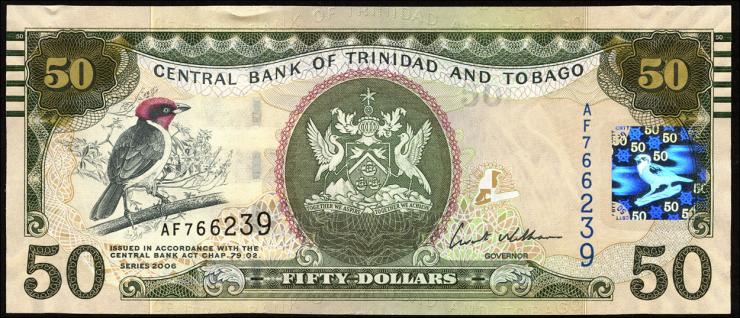 Trinidad & Tobago P.50 50 Dollars 2006 (2012) (1) 