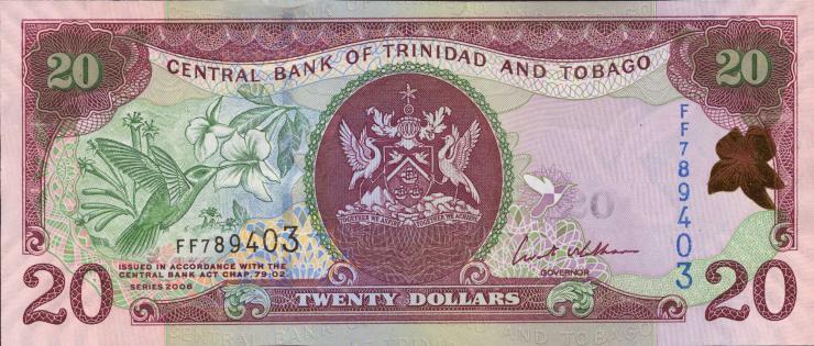 Trinidad & Tobago P.49a 20 Dollars 2006 (1) 