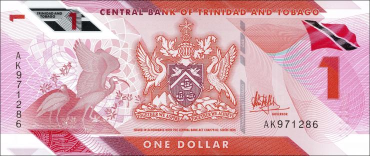 Trinidad & Tobago P.60 1 Dollar 2020 Polymer (1) 