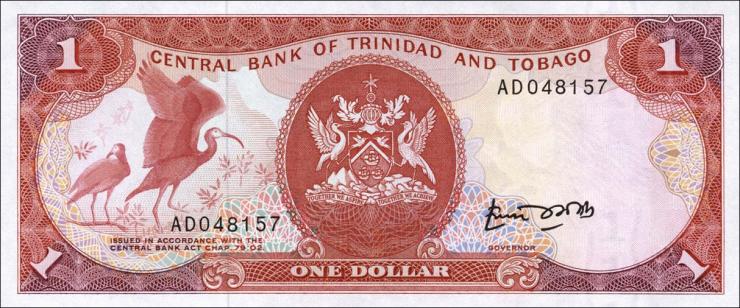 Trinidad & Tobago P.36a 1 Dollar (1985) (1) 