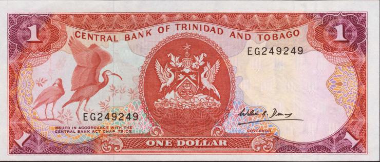 Trinidad & Tobago P.36b 1 Dollar (1985) (1) 
