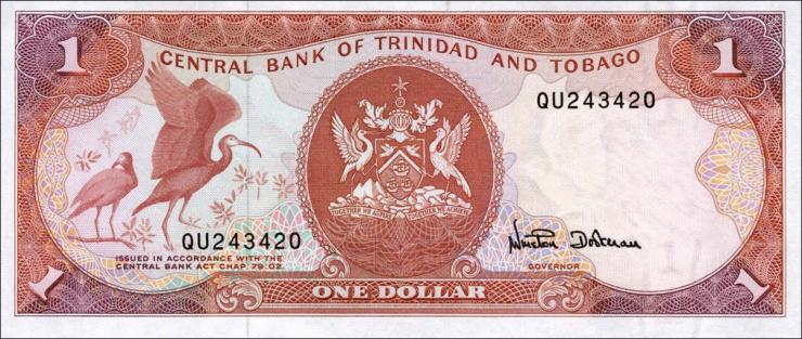 Trinidad & Tobago P.36d 1 Dollar (1985) (1) 
