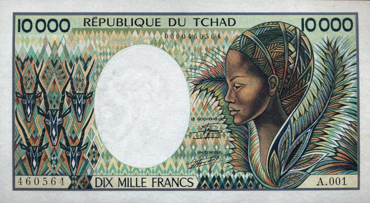 Tschad / Chad P.12a 10000 Francs (1984-91) (1) 