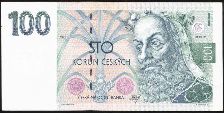 Tschechien / Czech Republic P.05a 100 Kronen 1993 (2) 