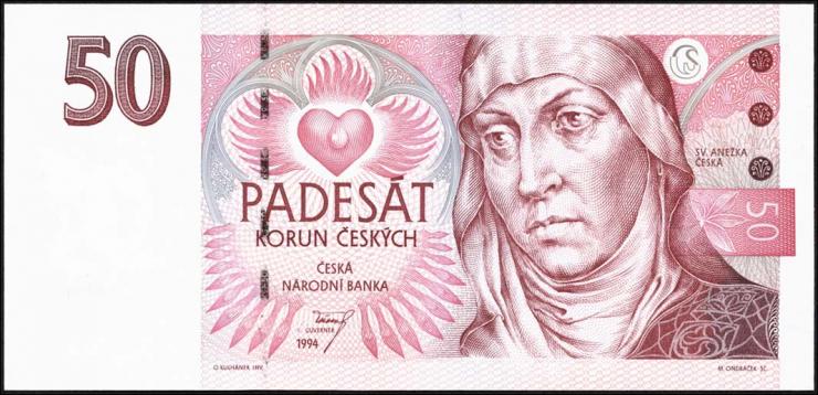 Tschechien / Czech Republic P.11 50 Kronen 1994 (1) 