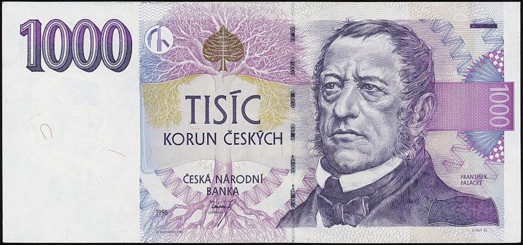 Tschechien / Czech Republic P.15a 1000 Kronen 1996 C (2) 