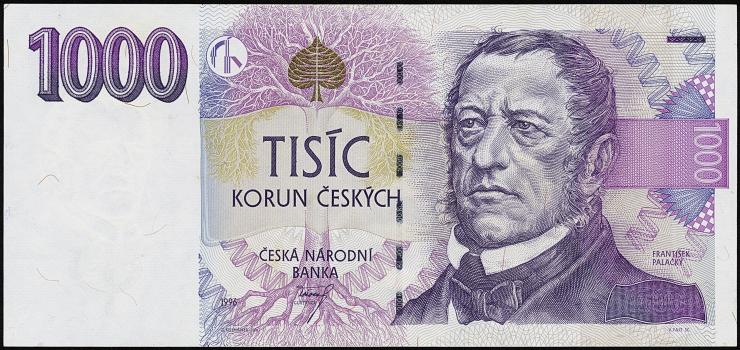 Tschechien / Czech Republic P.15d 1000 Kronen 1996 (1) 