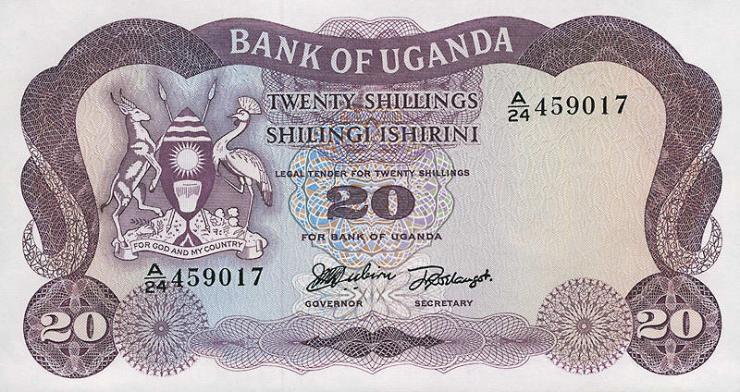 Uganda P.03 20 Shillings (1966) (1) 