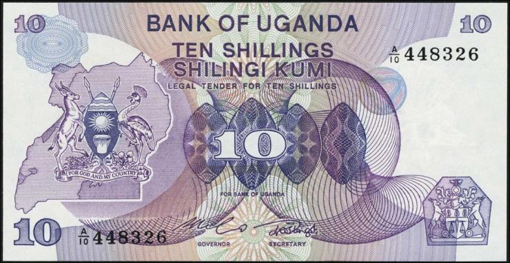 Uganda P.16 10 Shillings (1982) (1) 