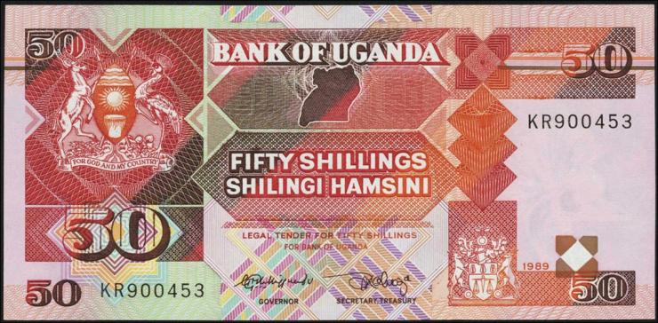Uganda P.30b 50 Shillings 1989 (1) 