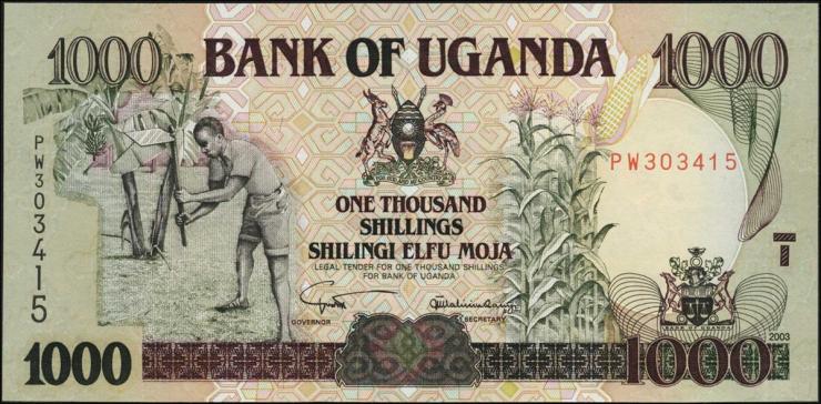 Uganda P.39Ab 1000 Shillings 2003 (1) 