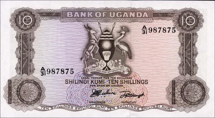 Uganda P.02 10 Shillings (1966) (1) 