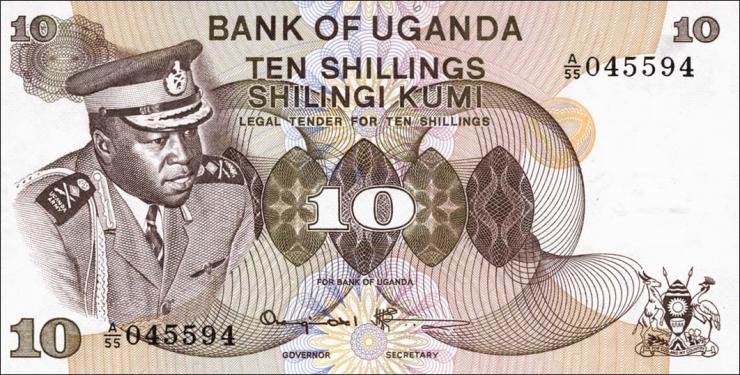 Uganda P.06c 10 Shillings (1973) (1) 