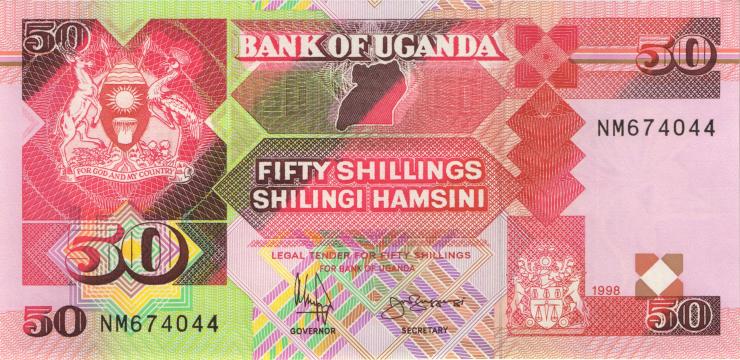 Uganda P.30c 50 Shillings 1998 (1) 