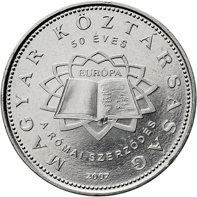 Ungarn 50 Forint 2007 Röm. Verträge 