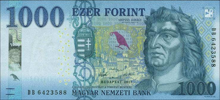 Ungarn / Hungary P.203a 1000 Forint 2017 (1) 