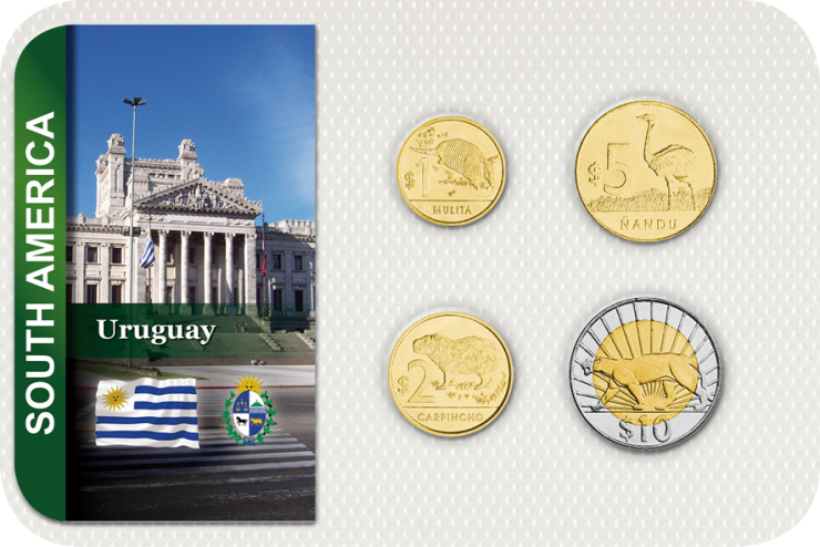 Kursmünzensatz Uruguay / Coin Set Uruguay 