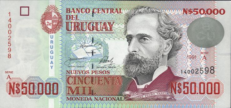 Uruguay P.070b 50000 Pesos 1991 (1) 