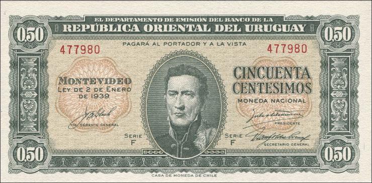 Uruguay P.034 50 Centesimos 1935 (1) 