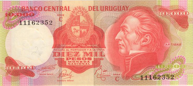 Uruguay P.053c 10000 Pesos (1974) (1) 