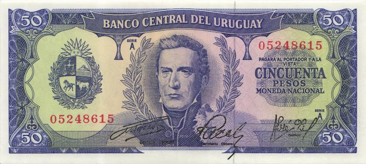 Uruguay P.046 50 Pesos (1967) (1) 