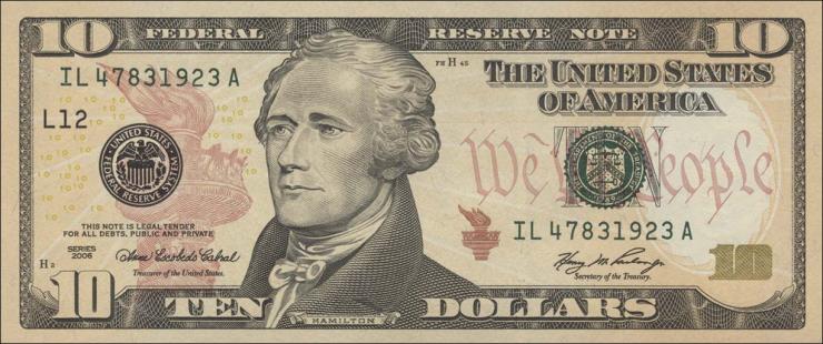 USA / United States P.525 10 Dollars 2006 (1) 