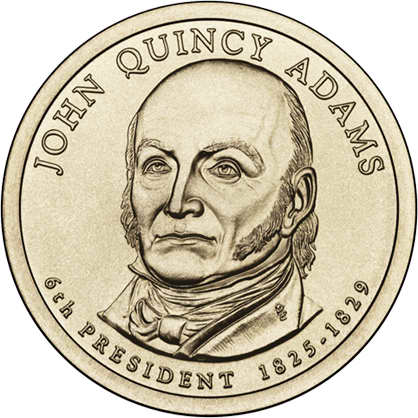 USA 1 Dollar 2008 06. John Quincy Adams 
