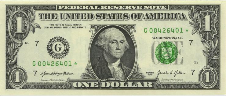 USA / United States P.549r 1 Dollar 2021 * (1) 