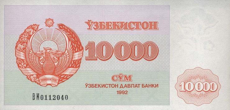 Usbekistan / Uzbekistan P.72c 10000 Sum 1992 (1) 