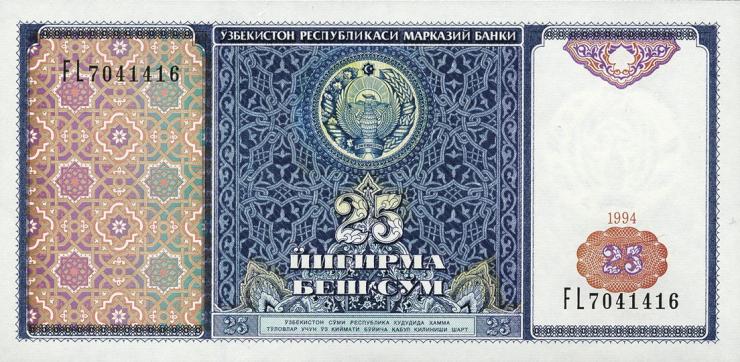 Usbekistan / Uzbekistan P.77 25 Sum 1994 (1) 