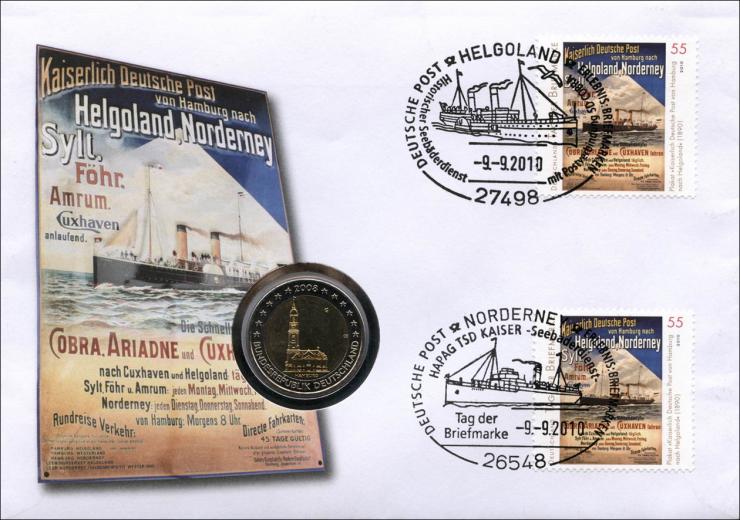V-334 • Tag der Briefmarke - Helgoland Norderney 