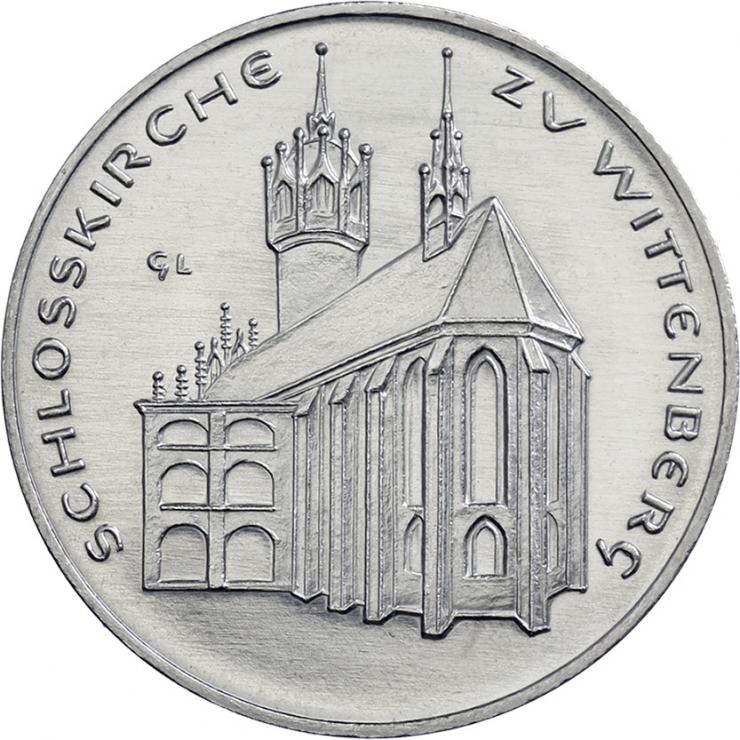 DDR-Medaille Schloßkirche Wittenberg V-008 