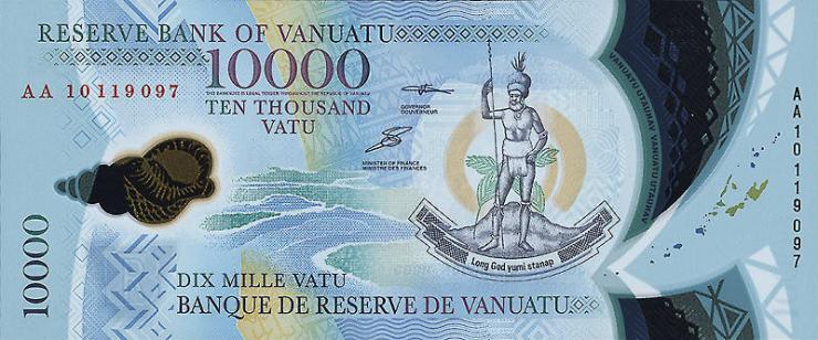 Vanuatu P.16 10000 Vatu (2010) Polymer 