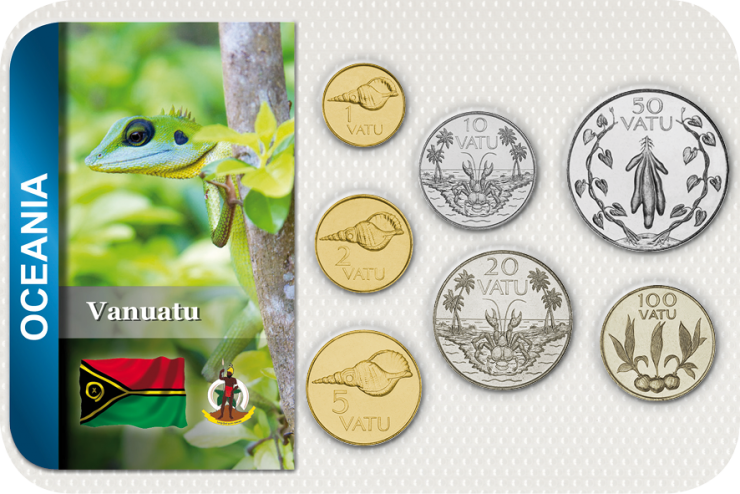 Kursmünzensatz Vanuatu / Coin Set Vanuatu 