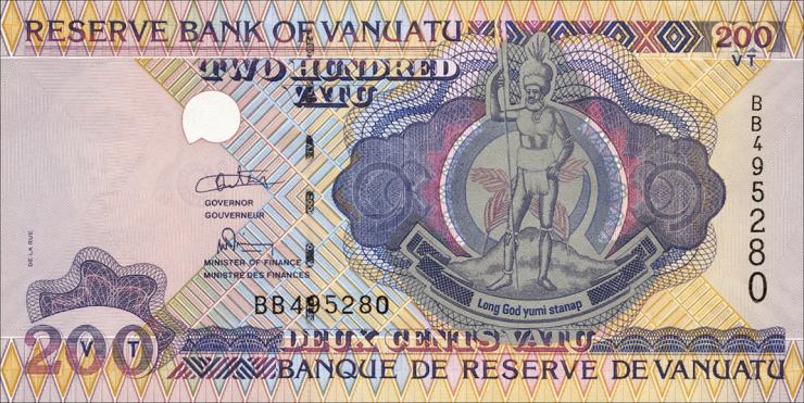 Vanuatu P.08b 200 Vatu (1995) (1) 