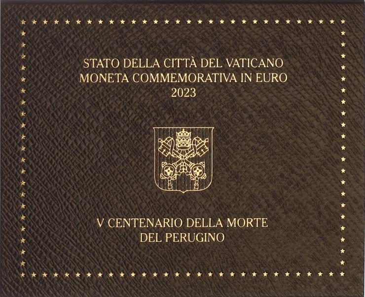 Vatikan 2 Euro 2023 Perugino - 500. Todestag 
