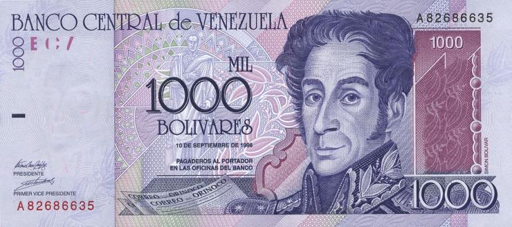 Venezuela P.079 1000 Bolivares 1998 (1) 