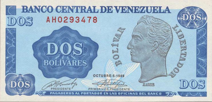 Venezuela P.069 2 Bolivares 1989 (1) 