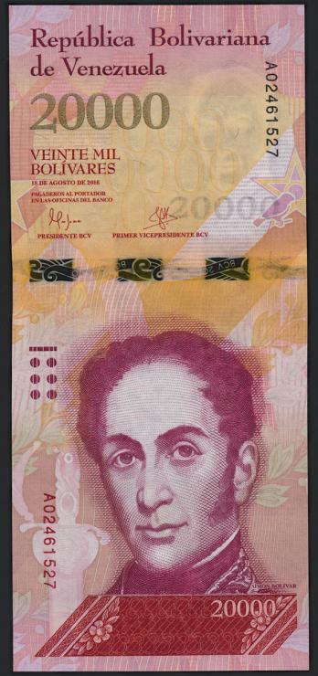 Venezuela P.099a 20000 Bolivares 2016 (1) 