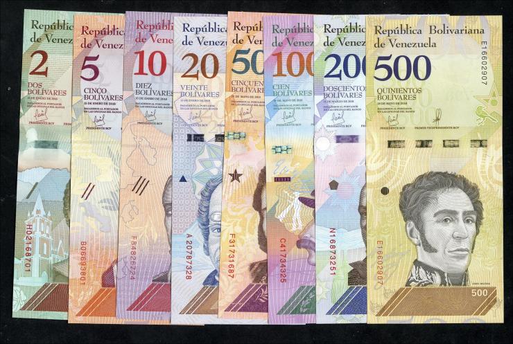 Venezuela P.101-108 2 - 500 Bolivares 2018 (1) Serie 3 