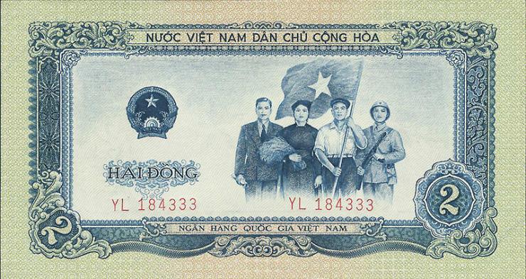 Vietnam / Viet Nam P.072a 2 Dong 1958 (1) 